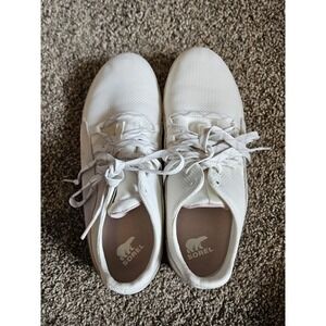 Sorel Out N About Plus or IV Low waterproof sneakers in white WOMENS 10.5